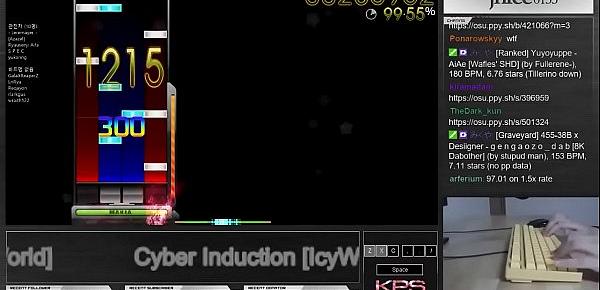  osu!mania | Cyber Induction [IcyWorld]  DT | Played by jhlee0133